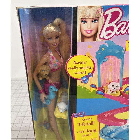 2010 Mattel Barbie Puppy Water Park Doll Set V6982 Rare Sealed Unassembled Toy